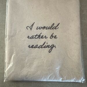 Canvas Book Sleeve with Quote